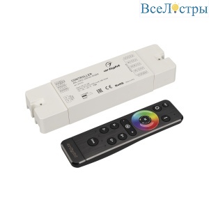 Диммер Arlight ARL-SET-PWM-104-72-RGBW-SH-IN, комплект (12-24V, 4x6A, 2.4G) (IP20 Пластик) 061157