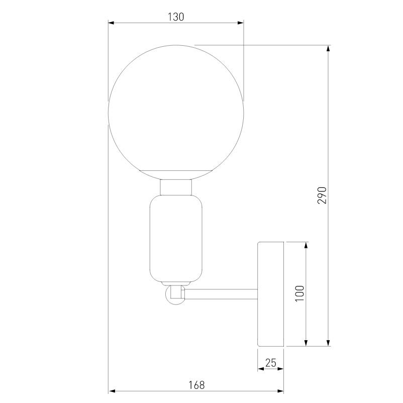 бра eurosvet bubble 50251/1 золото