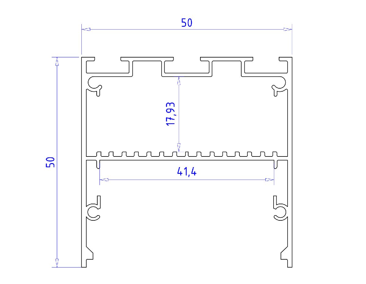 алюминиевый профиль ambrella light profile system gp3100al