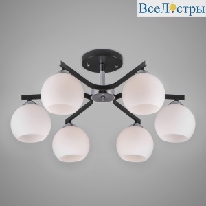 Потолочная люстра Eurosvet Blasco 30145/6 хром/венге