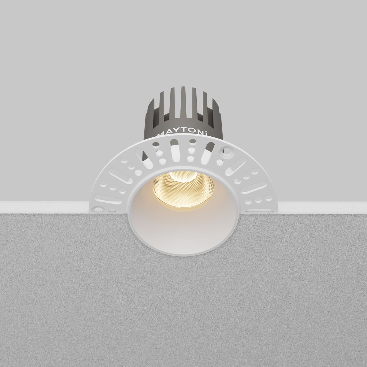 встраиваемый светильник maytoni technical dip dl124-10w-3k-trs-w