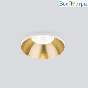 Встраиваемый светодиодный светильник Elektrostandard 25026/Led 7W 4200K SB бронза 4690389177361