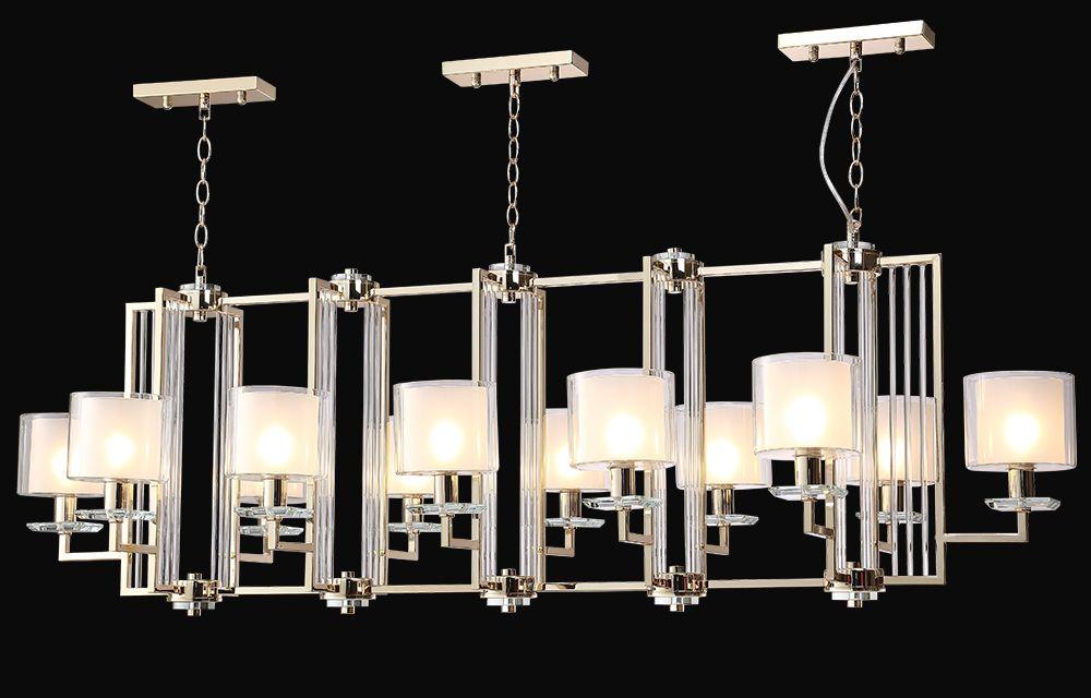 подвесная люстра crystal lux nicolas sp12 l1600 gold/white
