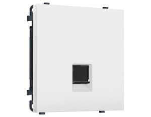 Комплект механизма телефонной розетки SIGMA Белый мягкое касание RJ-11 Ambrella Volt MS832030 (SP8320, PR190)