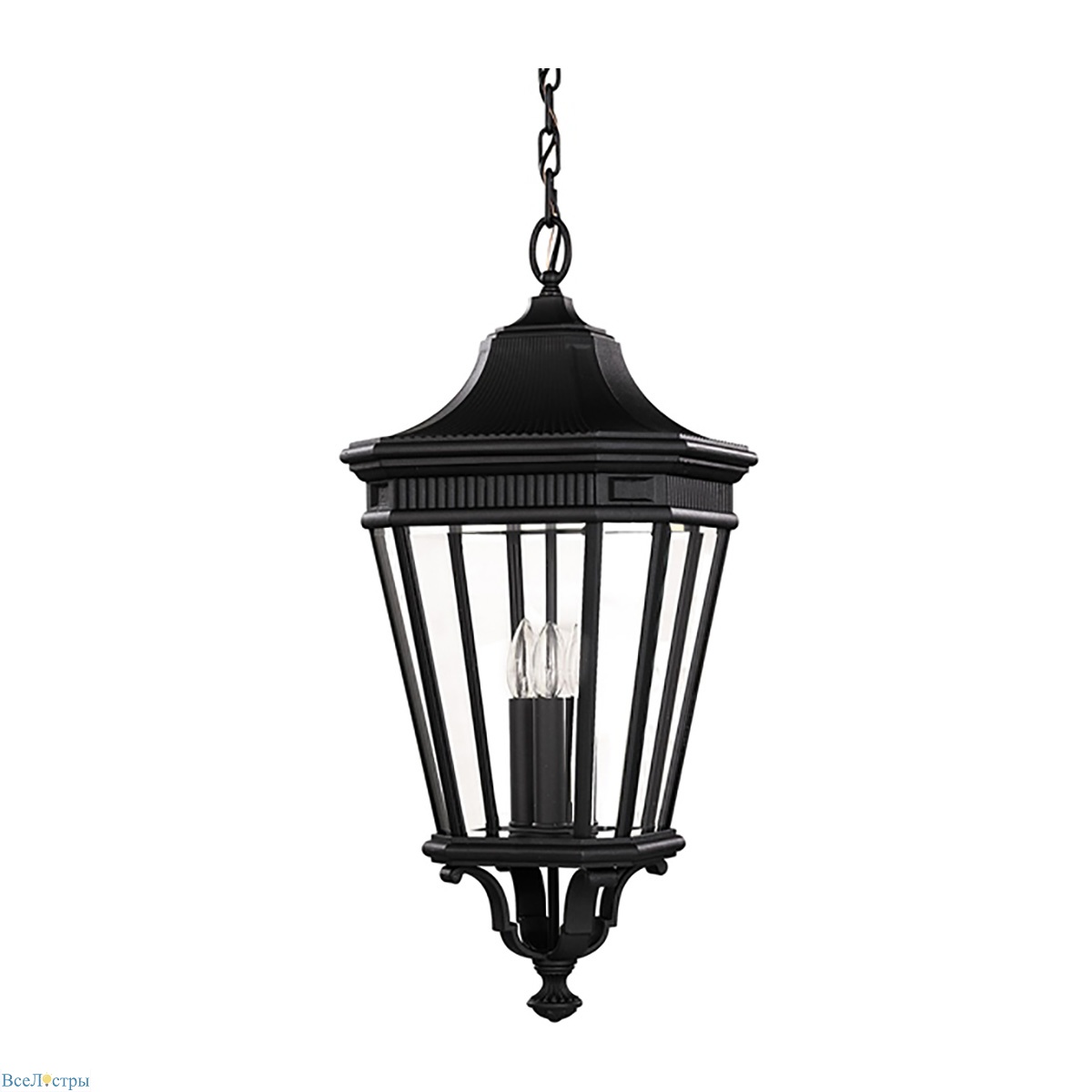 уличный подвесной светильник feiss cotswold lane fe-cotsln8-l-bk