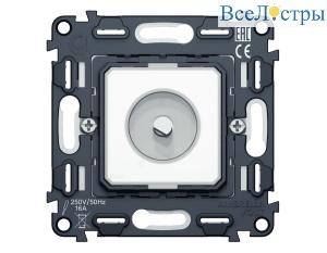 Механизм терморегулятора с датчиком для теплого пола с подсветкой 16A-250V QUANT (EXTRA CONTROL) Ambrella Volt VM1381