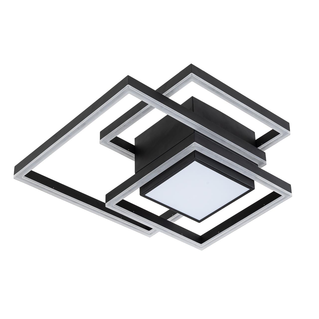 потолочная светодиодная люстра escada twins 10242/4led black