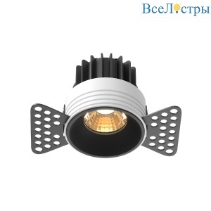 Встраиваемый светильник Maytoni Round DL058-7W2.7K-TRS-B