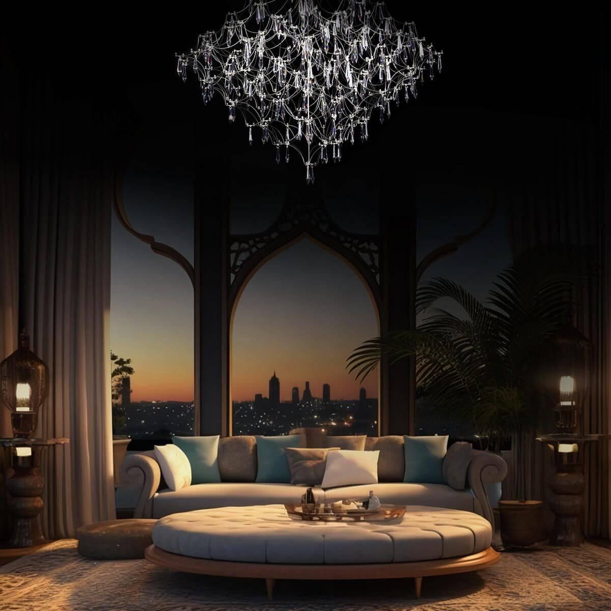 подвесной светодиодный светильник loft it mira 10259/1000 silver asfour
