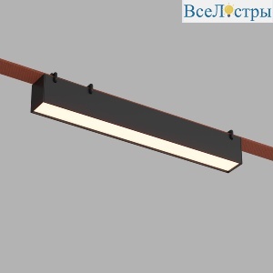Трековый однофазный светильник Denkirs Belty Linear DK5575-BK