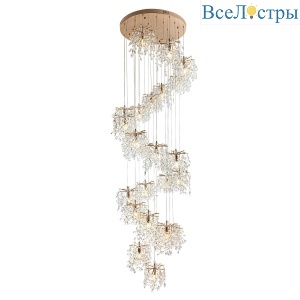 Каскадная люстра Modelight MDL.8885.25HC GD