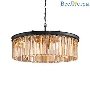 Подвесная люстра DeLight Collection 1920s Odeon 9513P/600R black/amber