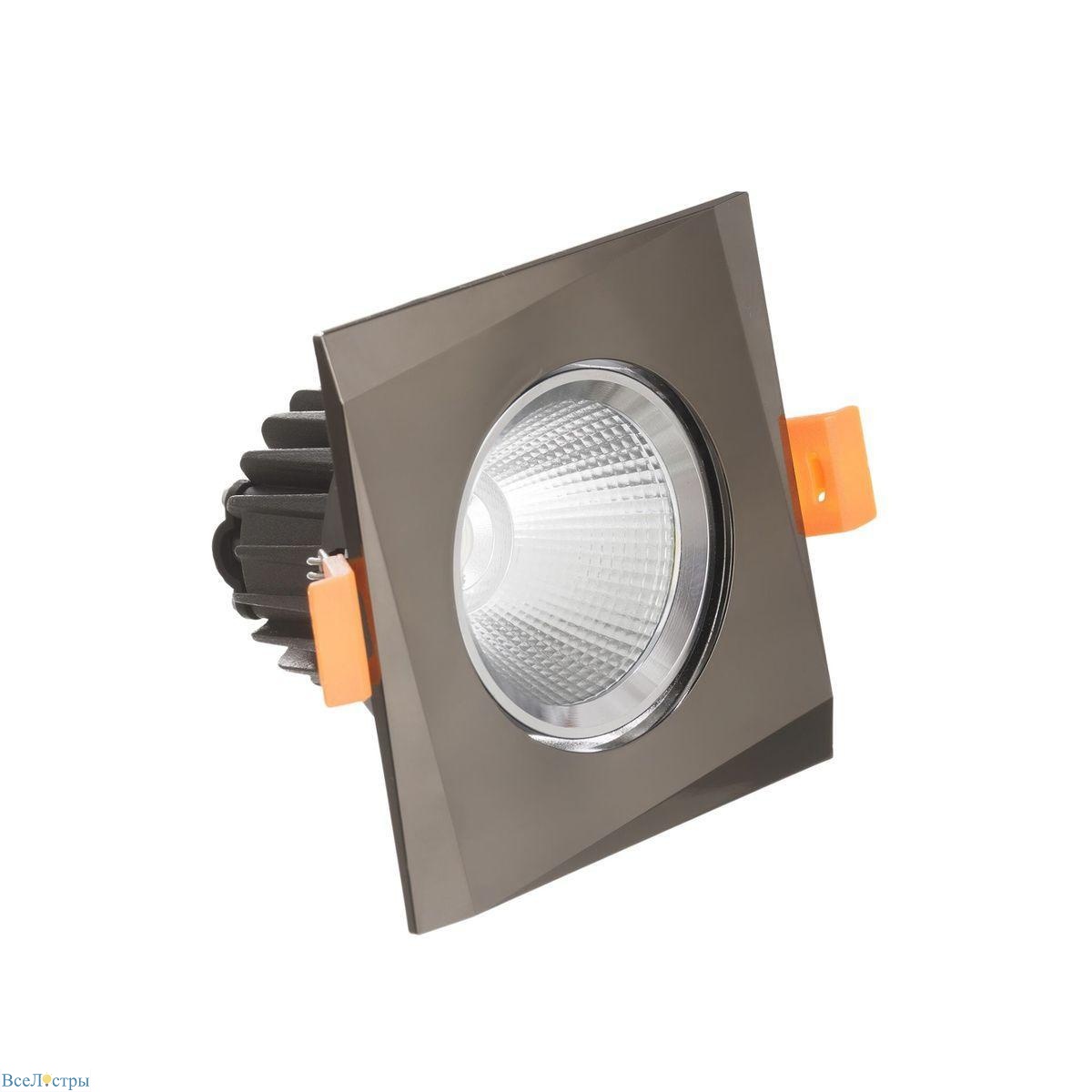 встраиваемый светодиодный светильник lumina deco dalston ldc f115 bk