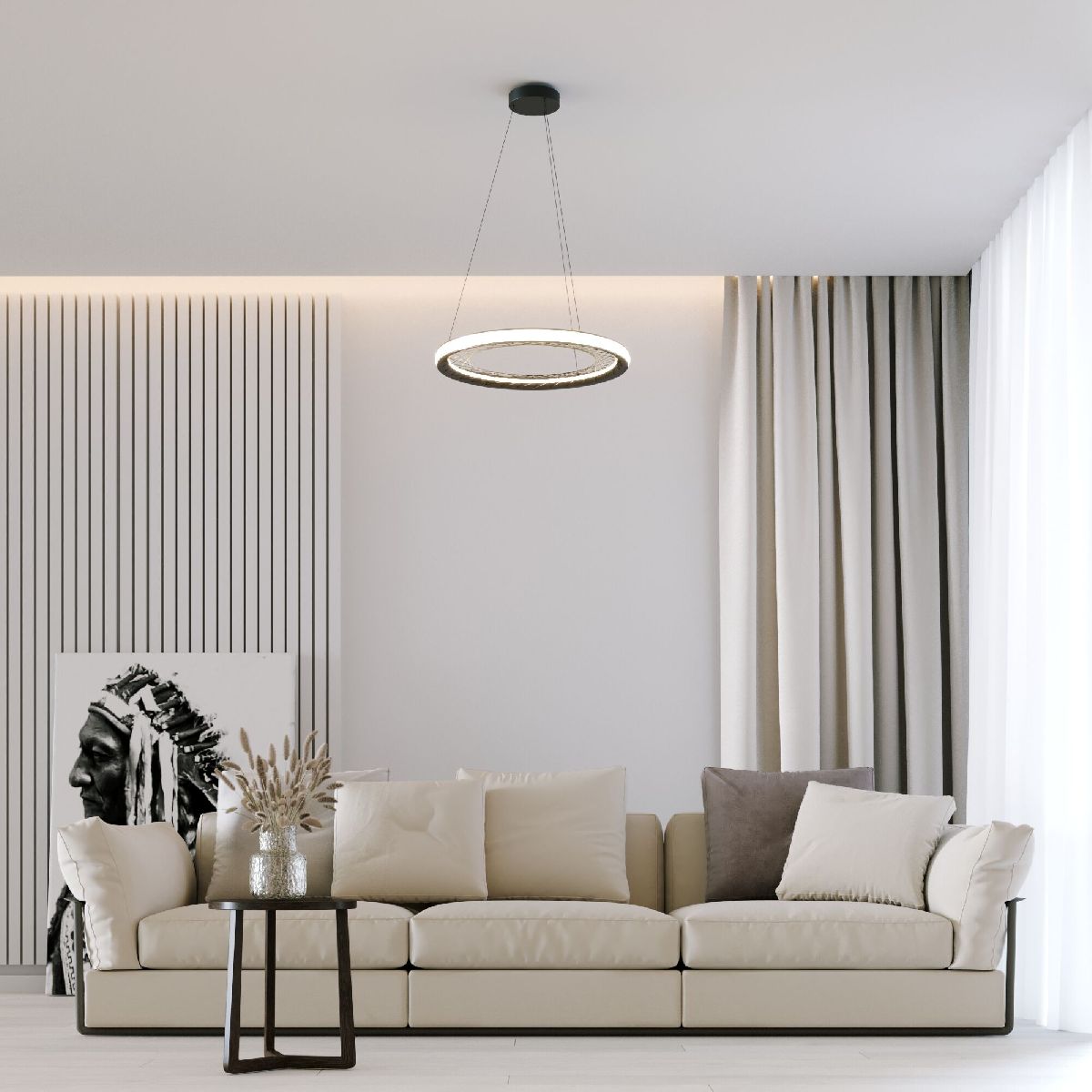 подвесная люстра eurosvet parafe 40024/1 led серый a069305