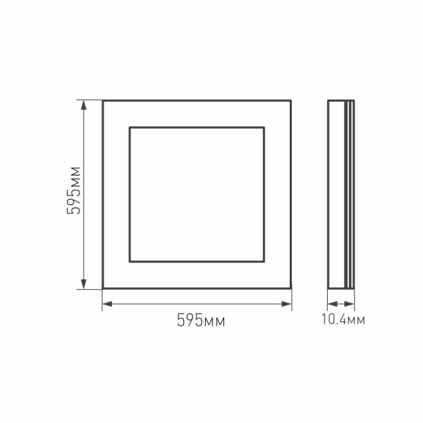 светодиодная панель arlight im-s600x600-40w warm3000 023146(2)