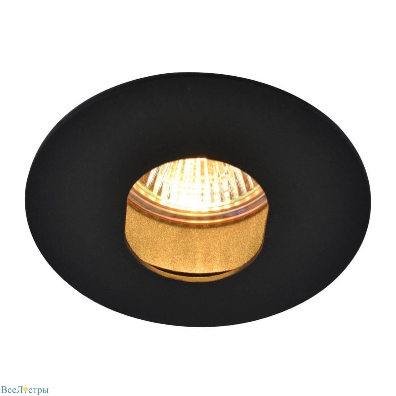 встраиваемый светильник arte lamp accento a3219pl-1bk