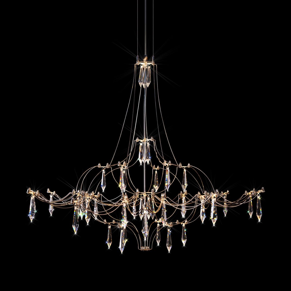 подвесная люстра loft it mira 10588/800 silver asfour
