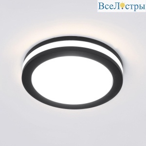 Встраиваемый светодиодный светильник Elektrostandard Aster DSKR80 5W 3300K черный a063989