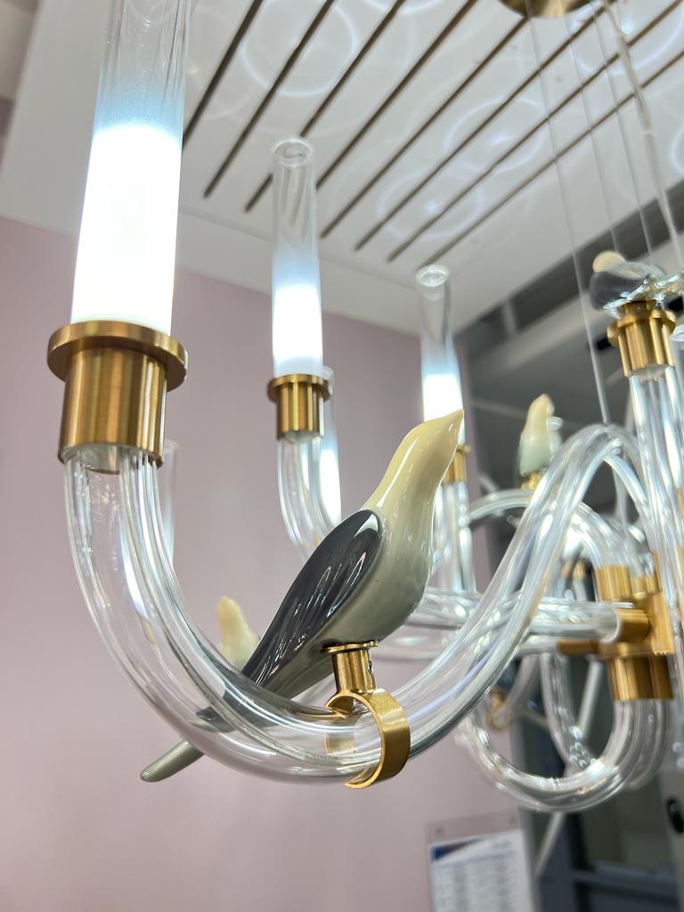 подвесная светодиодная люстра odeon light l-vision lark 5431/30l