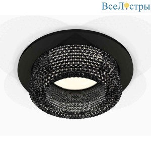 Комплект встраиваемого светильника Ambrella light Techno Spot XC7622021 SBK/BK черный песок/тонированный (C7622, N7192)