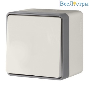 Выключатель одноклавишный влагозащищенный Werkel Gallant 4690389163937 W5010203 a051564