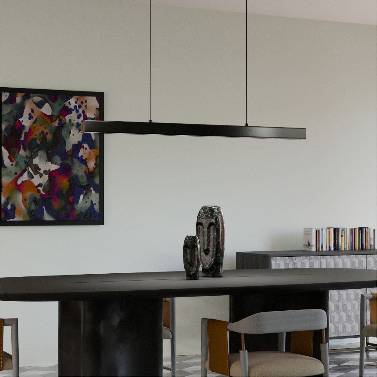 линейный подвесной светильник lightera baffin le112l-120b wifi
