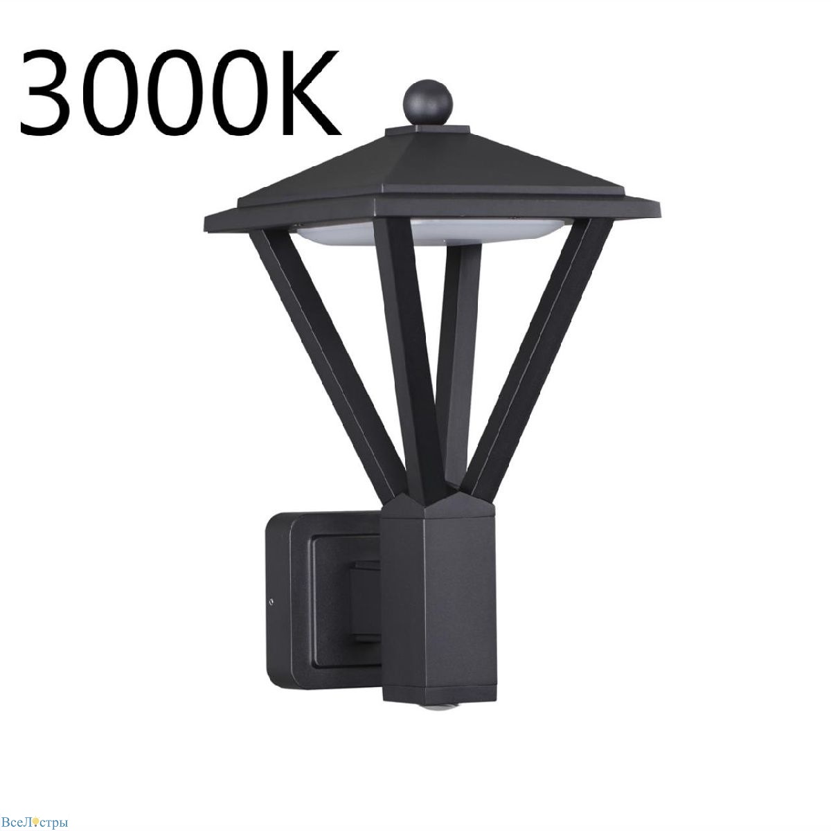 уличный настенный светильник odeon light nature bearitz 6655/15wl3