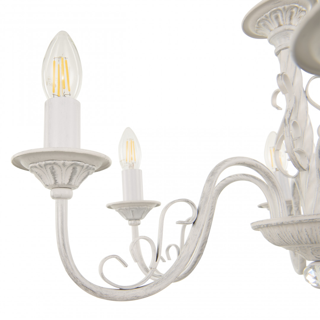 подвесная люстра arte milano 342620/5 wt+sl