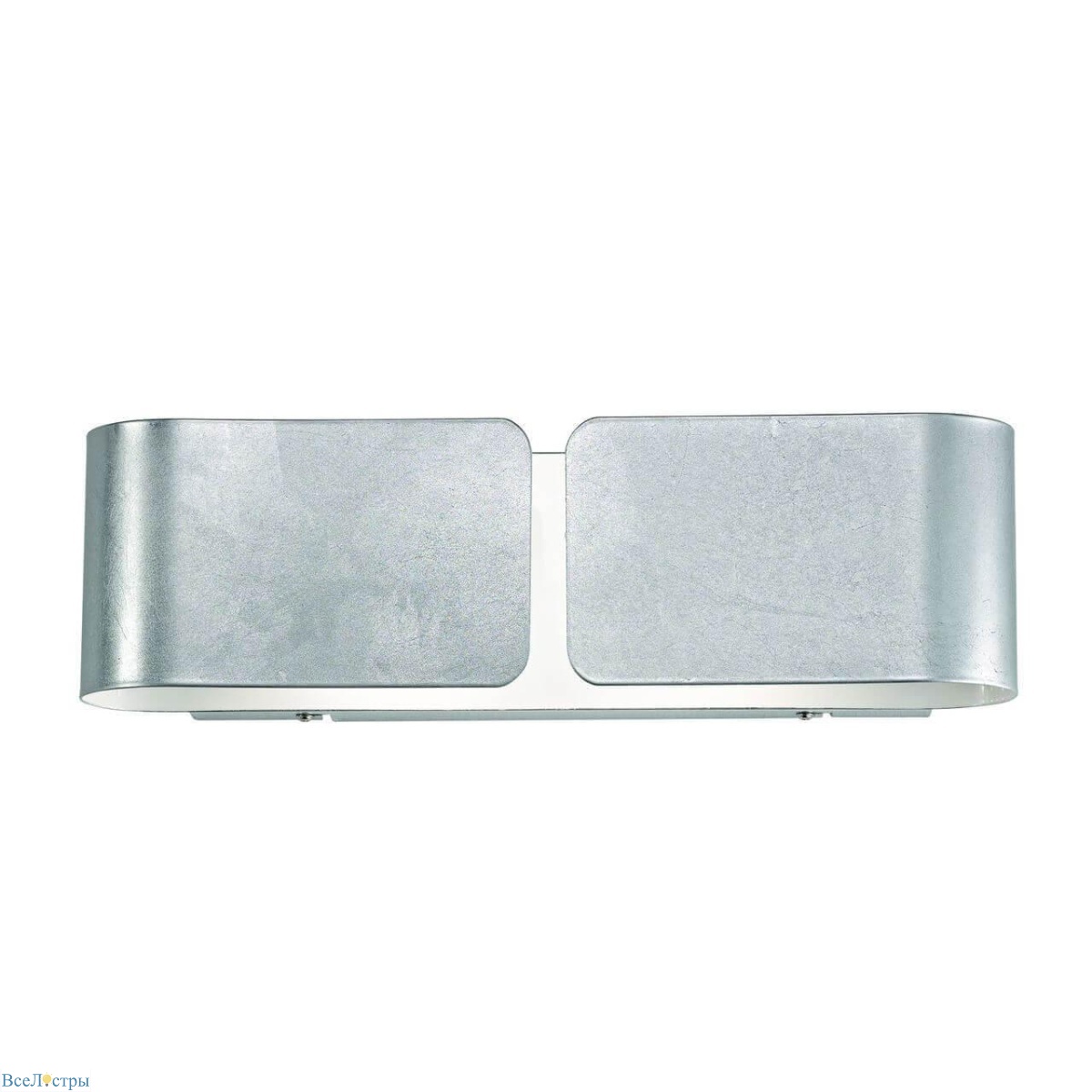 настенный светильник ideal lux clip ap2 small argento 088273