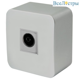 Розетка телевизионная TV Stekker София серебро MST00-10-03 49323
