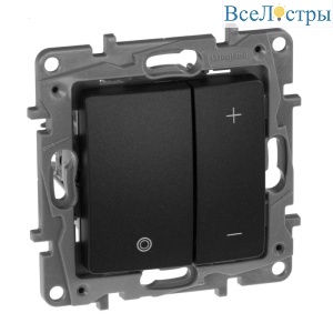 Диммер кнопочный Legrand Etika без нейтрали 400W антрацит 672618