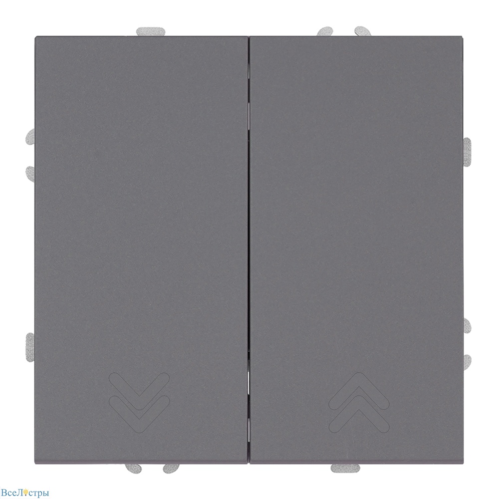 выключатель двухклавишный stekker эмили rsw10-5116-10 платиново-серый soft touch 50823