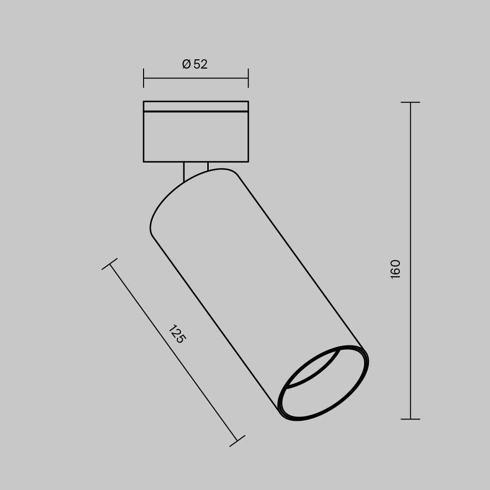 накладной спот maytoni focus led c055cl-l12b3k-w-b