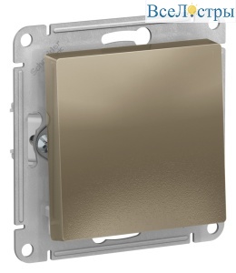 Выключатель 1-клавишный 2-полюсный Systeme Electric AtlasDesign ATN000521