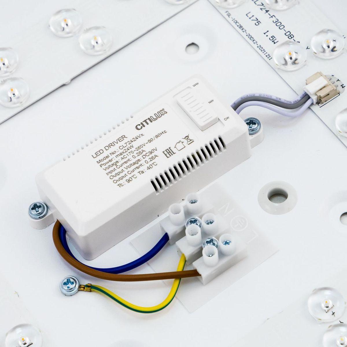 потолочный светодиодный светильник citilux купер cl724k24v0