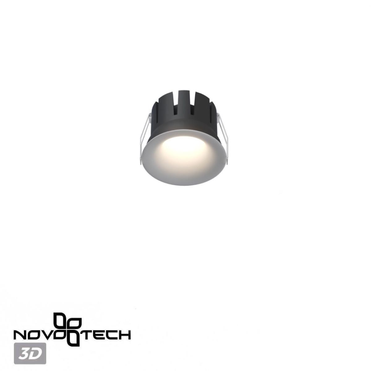 встраиваемый светильник с переключателем цв. температуры novotech wir eclat 359886