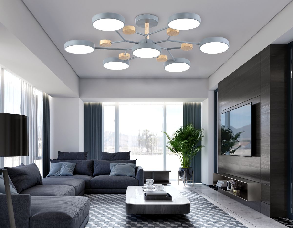 люстра на штанге ambrella light linetech comfort fl4865