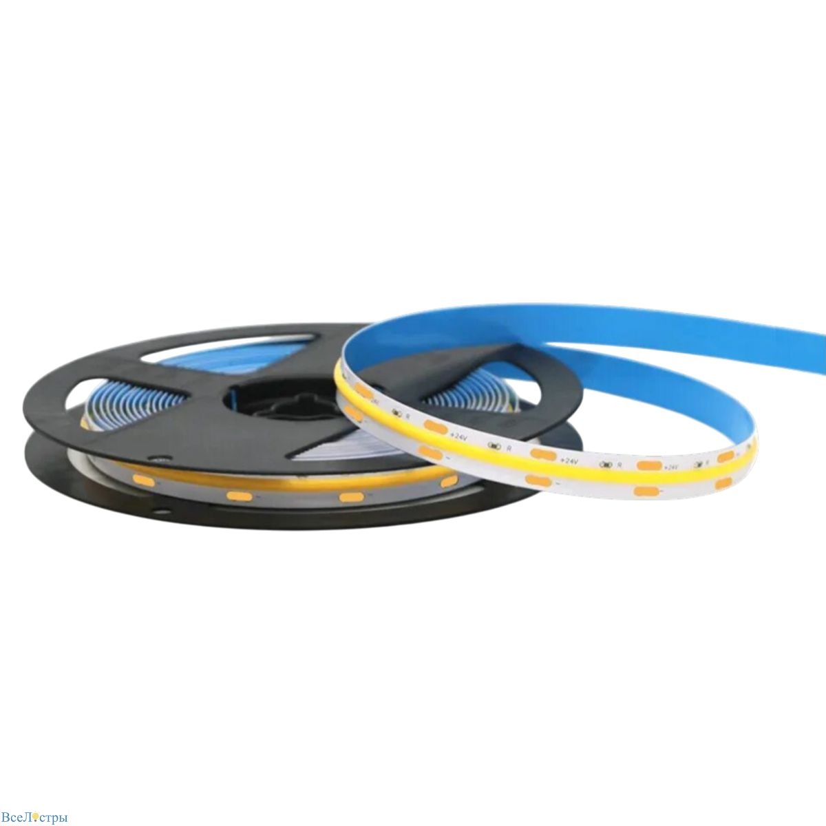 светодиодная лента uniel uls-c21-cob-320led-m-8mm-ip20-dc24v-10w-m-5m-3000k ul-00013007