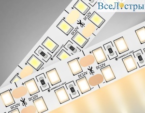 Светодиодная лента двухрядная Ambrella Light LED Strip 12В 2835 19,2Вт/м 3000K 5м IP20 GS1601