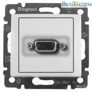 Розетка HD15 Legrand Valena белая 770083