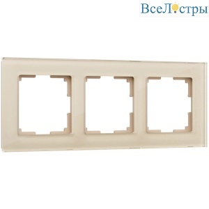 Рамка на 3 поста Werkel Favorit шампань W0031111 4690389159794