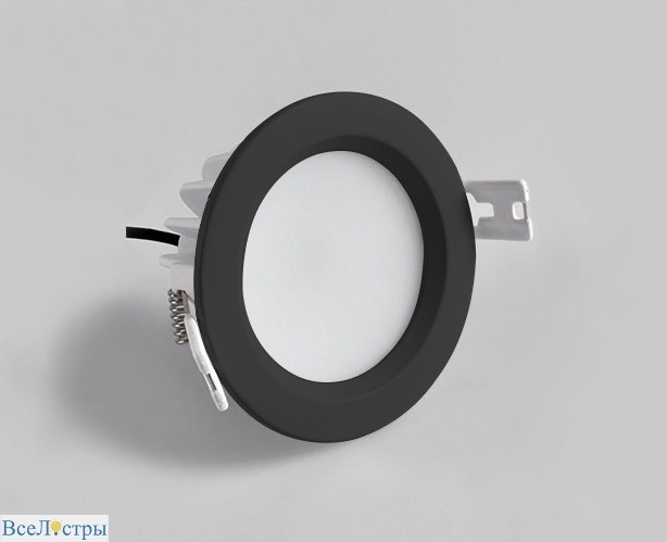встраиваемый светильник italline it08-8018 black 4000k