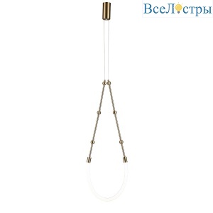 Подвесной светодиодный светильник Indigo Corda 14010/1P Brass V000062L