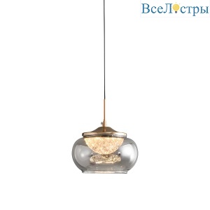 Подвесной светильник Delight Collection MT9128-1H gold/smoke