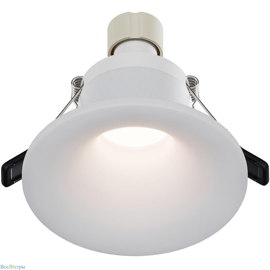 встраиваемый светильник maytoni technical spark dl094-gu10-w