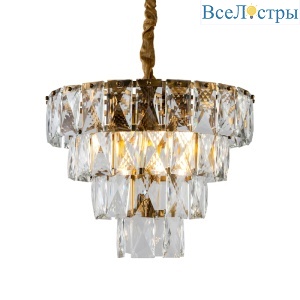 Подвесная люстра Delight Collection Amazone KG1113P-7 brass/clear