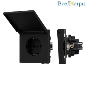 Механизм розетки влагозащищённый SCT-TENDO-MCP-SFPL-BK (230V, 16A) 054599