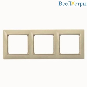 Рамка 3-постовая Legrand Valena слоновая кость 774353