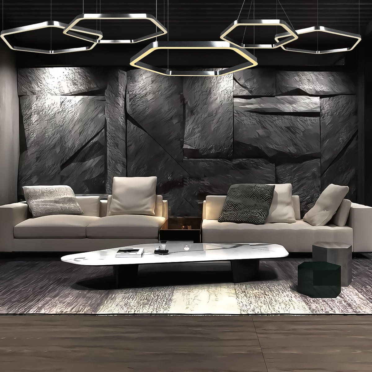подвесная люстра loft it titanium 10243m dark grey