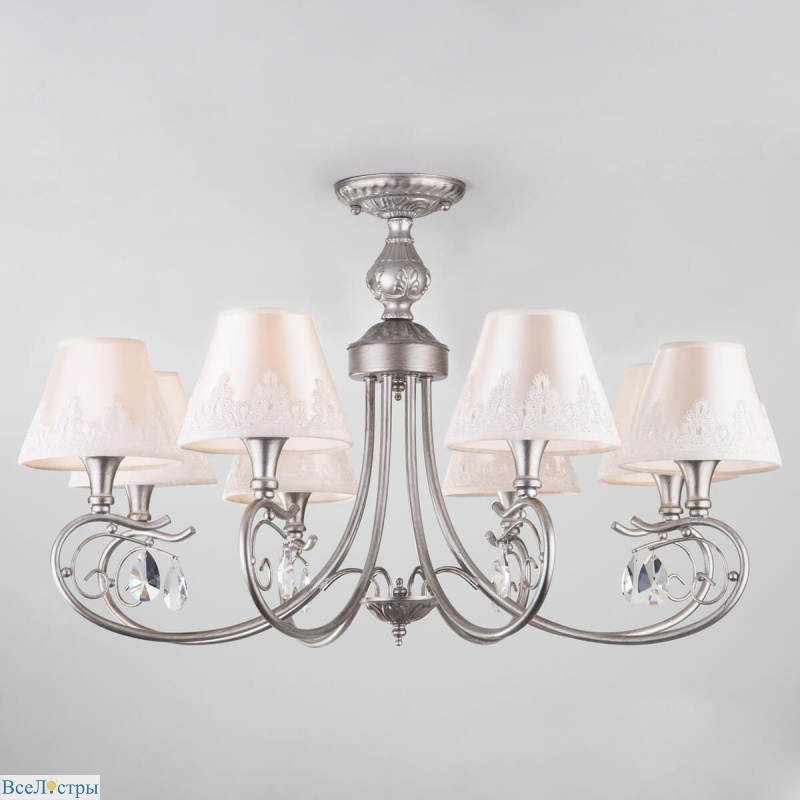 потолочная люстра eurosvet incanto 60069/8 серебро